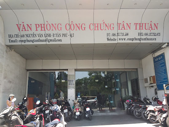 văn phòng công chứng quận 7 Nguyễn Văn Linh