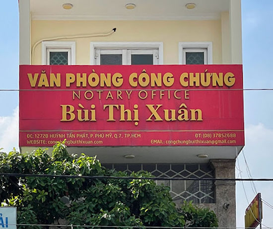 văn phòng công chứng quận 7